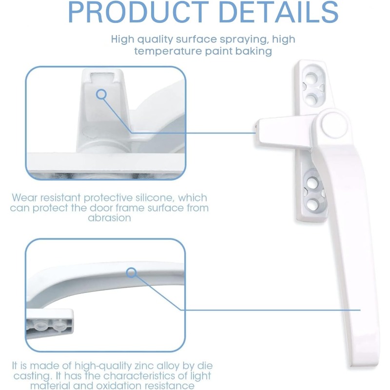 Glass Window Lock Handle 2Pcs  - Glass Door Hinge recension och pris