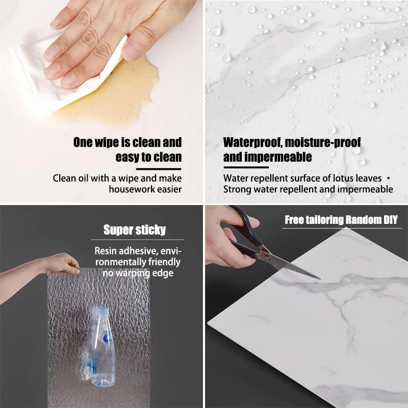 30cm*60cm Imitation Marble Til - Pvc Panel Background recension och pris