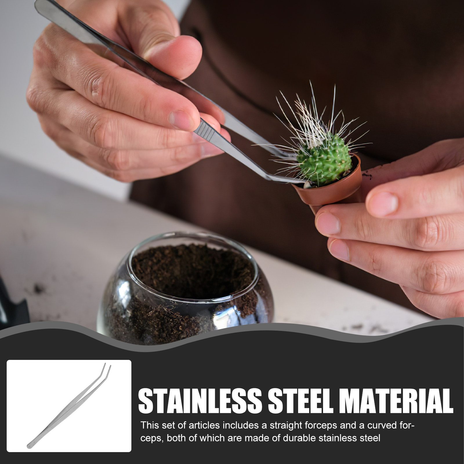 2Pcs Stainless Steel Tweezers  - Feeding Tong Stainless recension och pris
